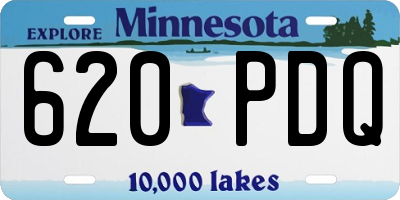 MN license plate 620PDQ