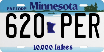 MN license plate 620PER