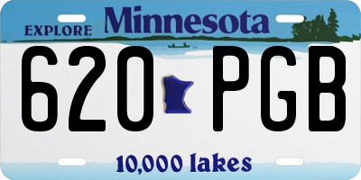 MN license plate 620PGB
