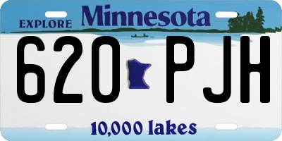 MN license plate 620PJH