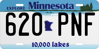 MN license plate 620PNF
