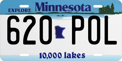 MN license plate 620POL
