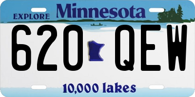 MN license plate 620QEW