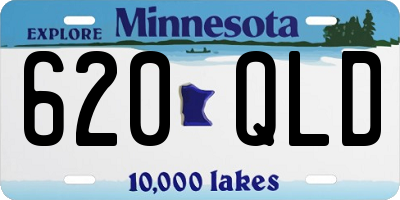 MN license plate 620QLD