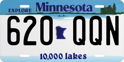 MN license plate 620QQN