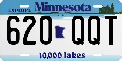 MN license plate 620QQT