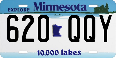 MN license plate 620QQY