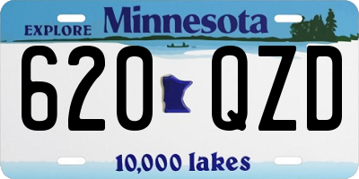 MN license plate 620QZD