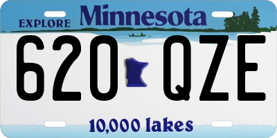 MN license plate 620QZE