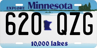 MN license plate 620QZG