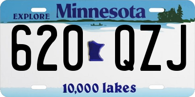MN license plate 620QZJ
