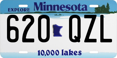 MN license plate 620QZL