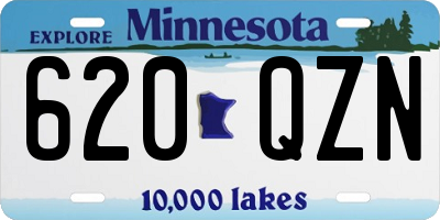 MN license plate 620QZN