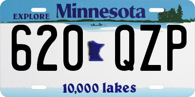 MN license plate 620QZP