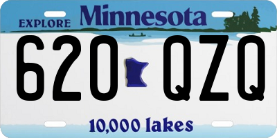 MN license plate 620QZQ