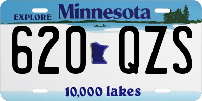 MN license plate 620QZS