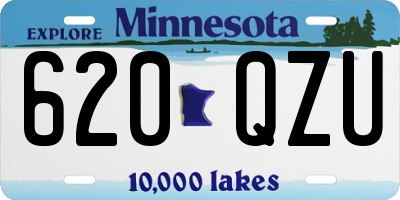 MN license plate 620QZU