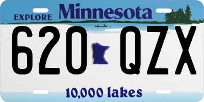 MN license plate 620QZX