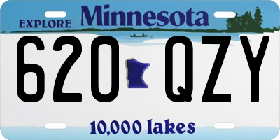 MN license plate 620QZY