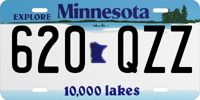 MN license plate 620QZZ