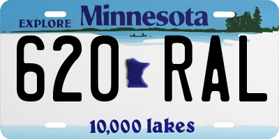 MN license plate 620RAL
