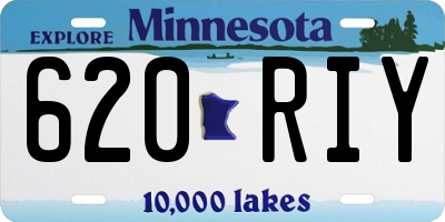 MN license plate 620RIY