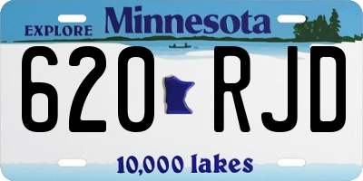 MN license plate 620RJD