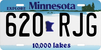 MN license plate 620RJG