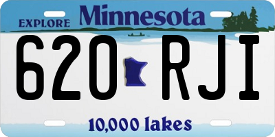 MN license plate 620RJI