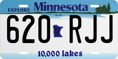 MN license plate 620RJJ