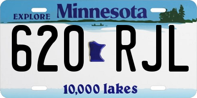 MN license plate 620RJL