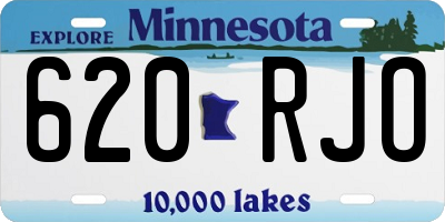 MN license plate 620RJO