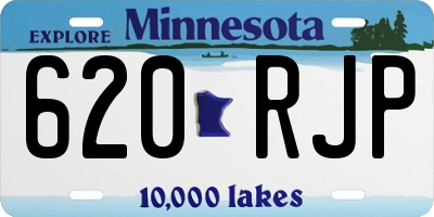 MN license plate 620RJP