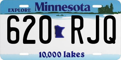 MN license plate 620RJQ