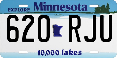 MN license plate 620RJU