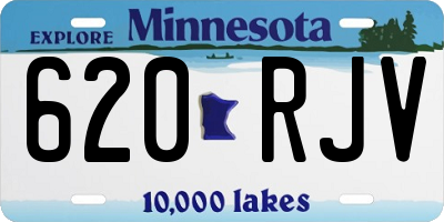 MN license plate 620RJV
