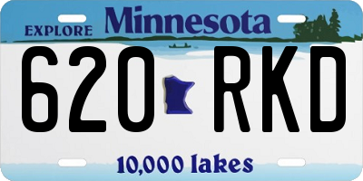 MN license plate 620RKD