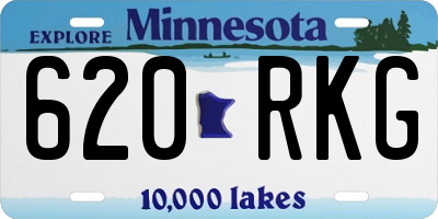 MN license plate 620RKG