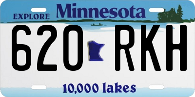 MN license plate 620RKH
