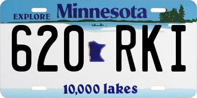 MN license plate 620RKI