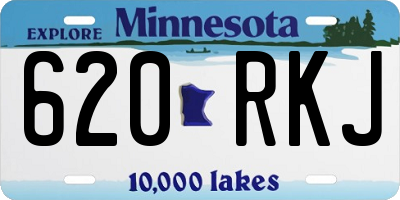 MN license plate 620RKJ