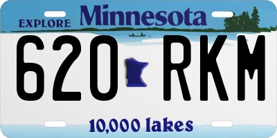 MN license plate 620RKM