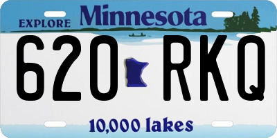 MN license plate 620RKQ