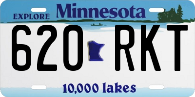 MN license plate 620RKT
