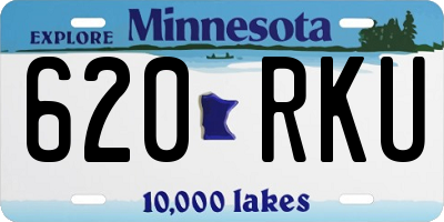 MN license plate 620RKU