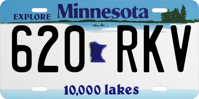 MN license plate 620RKV