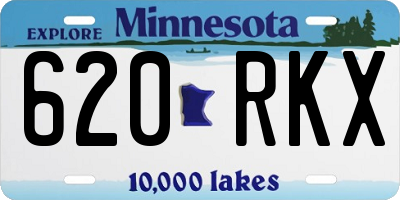 MN license plate 620RKX