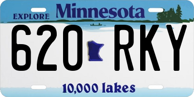 MN license plate 620RKY