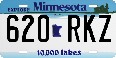 MN license plate 620RKZ