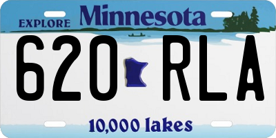 MN license plate 620RLA